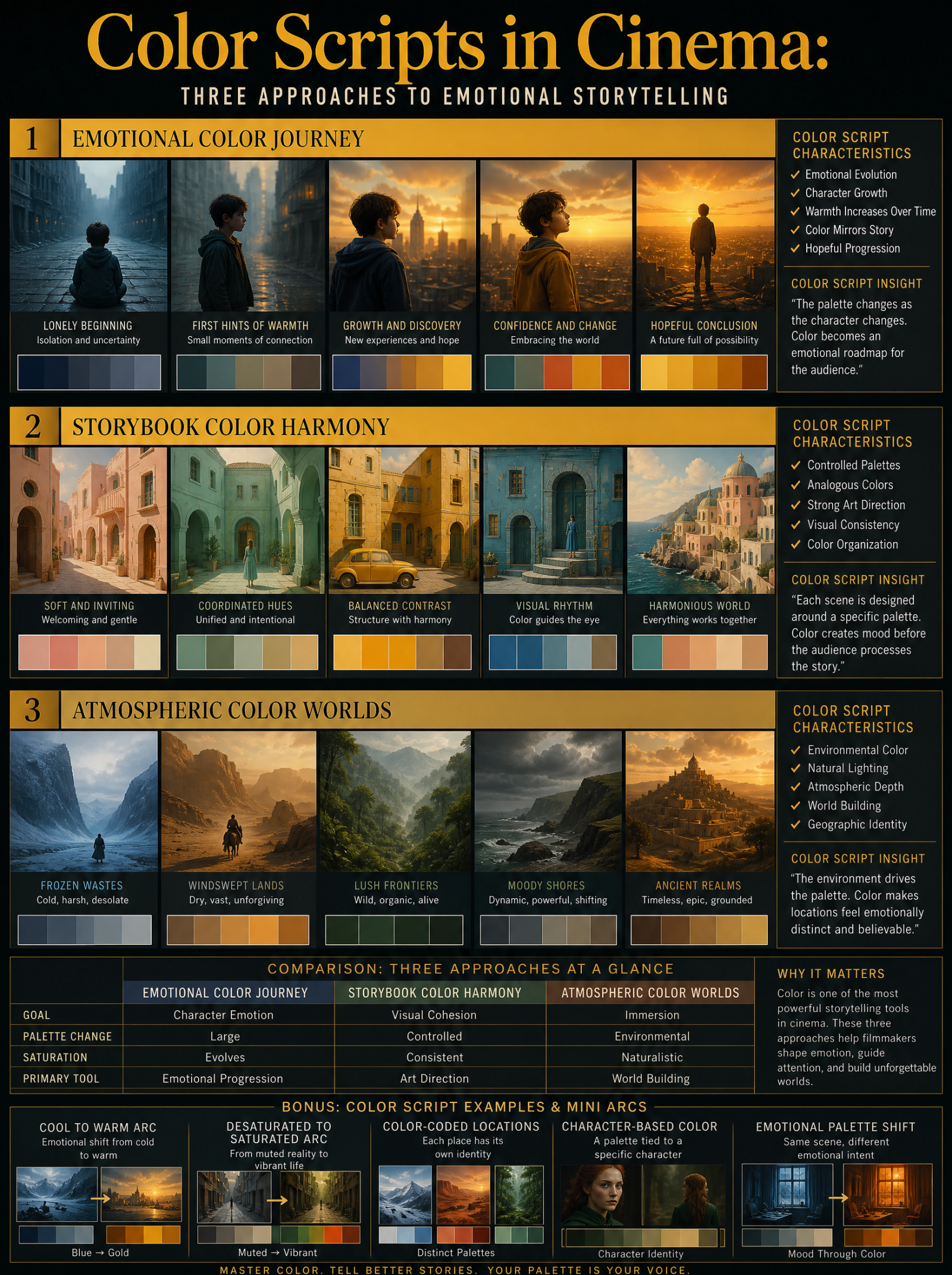 Color Scripts: Pixar vs Anderson vs Villeneuve