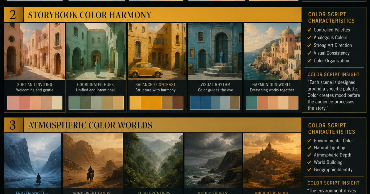 Color Scripts: Pixar vs Anderson vs Villeneuve