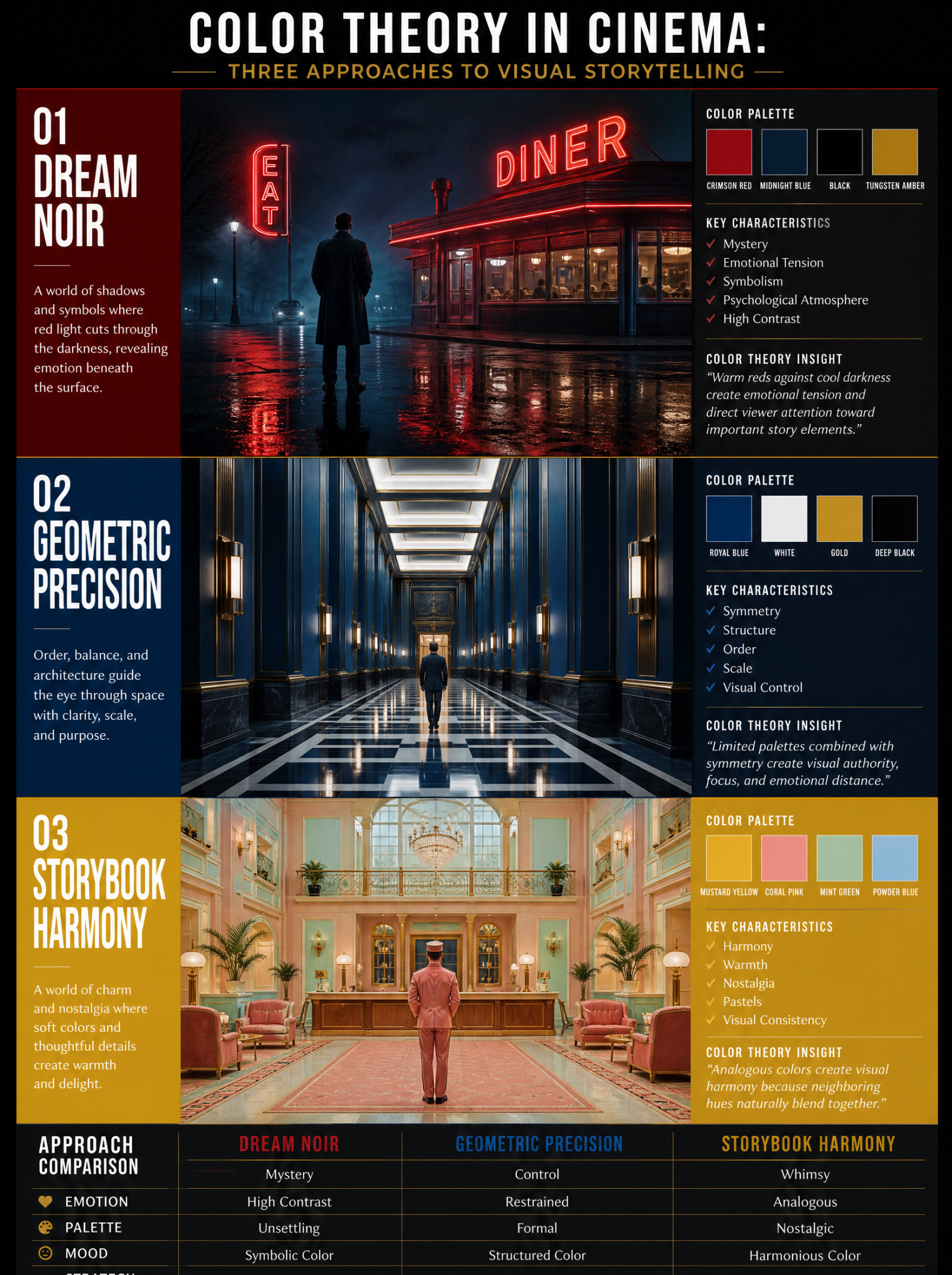 Color Theory in Cinema: Lynch vs Kubrick vs Anderson