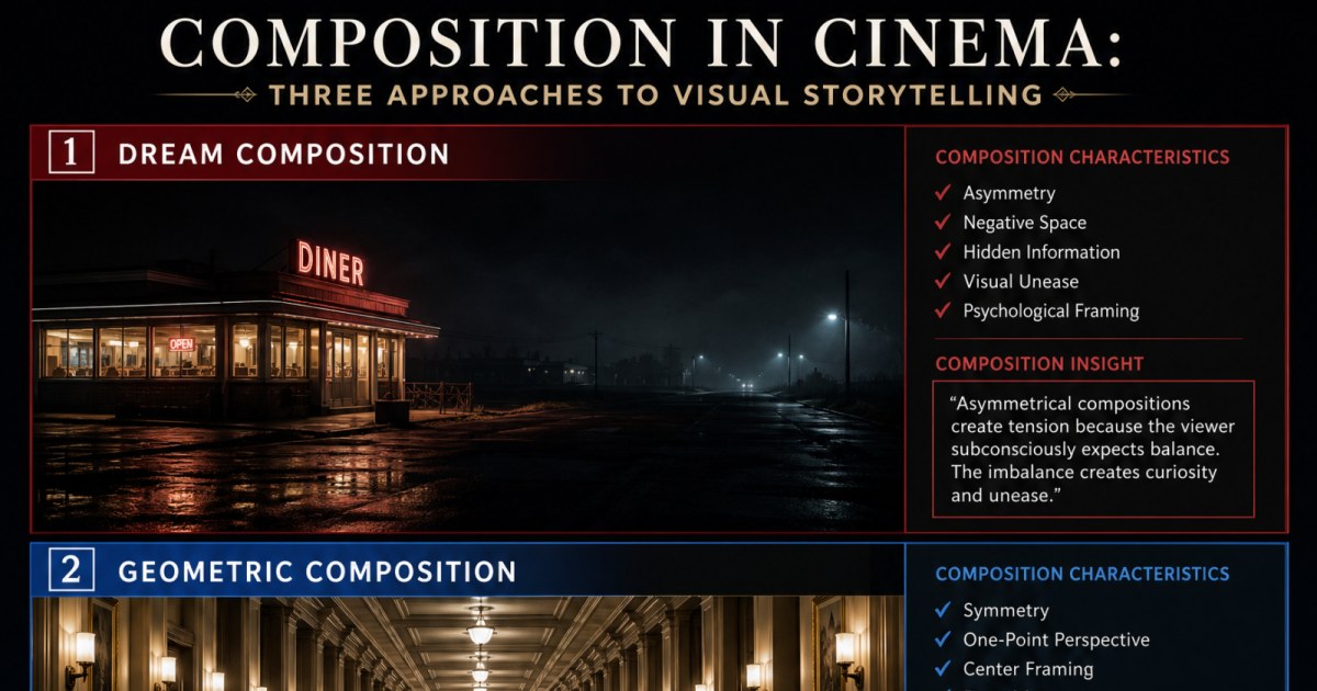 Composition: Lynch vs Kubrick vs Anderson