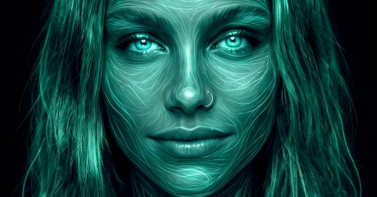 Green Line Portrait