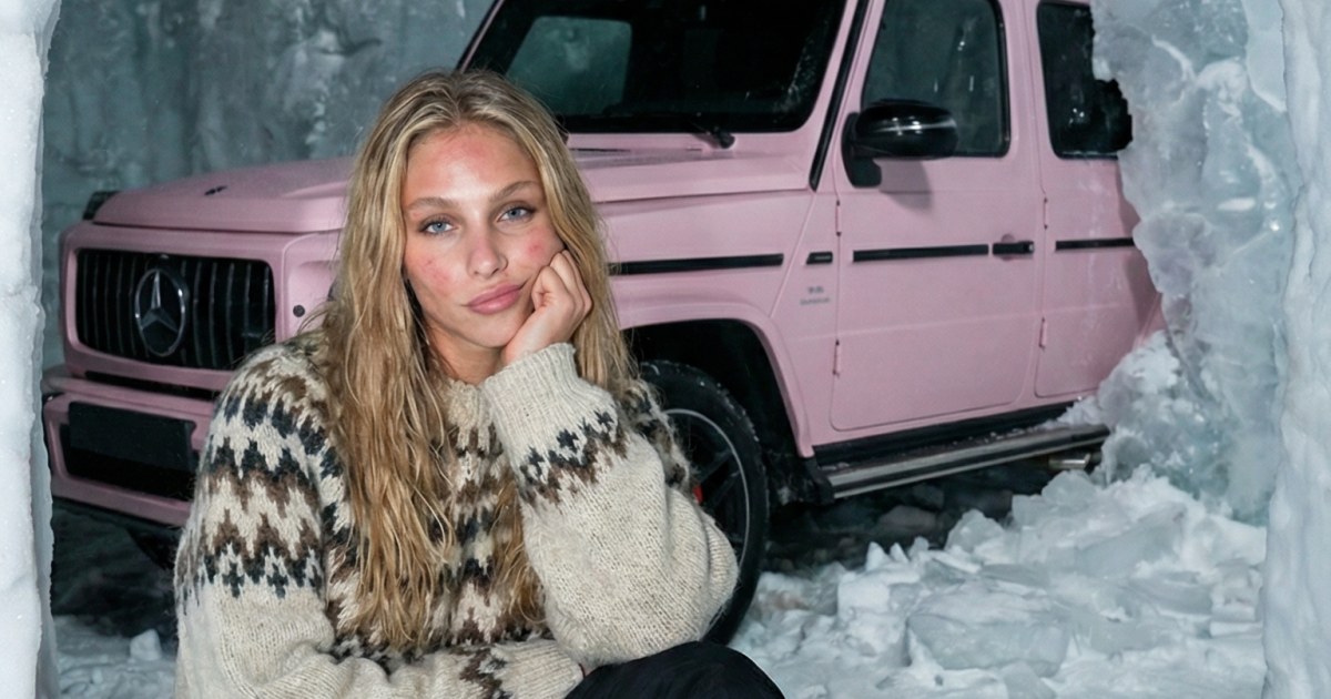 Pink G Wagon on Ice