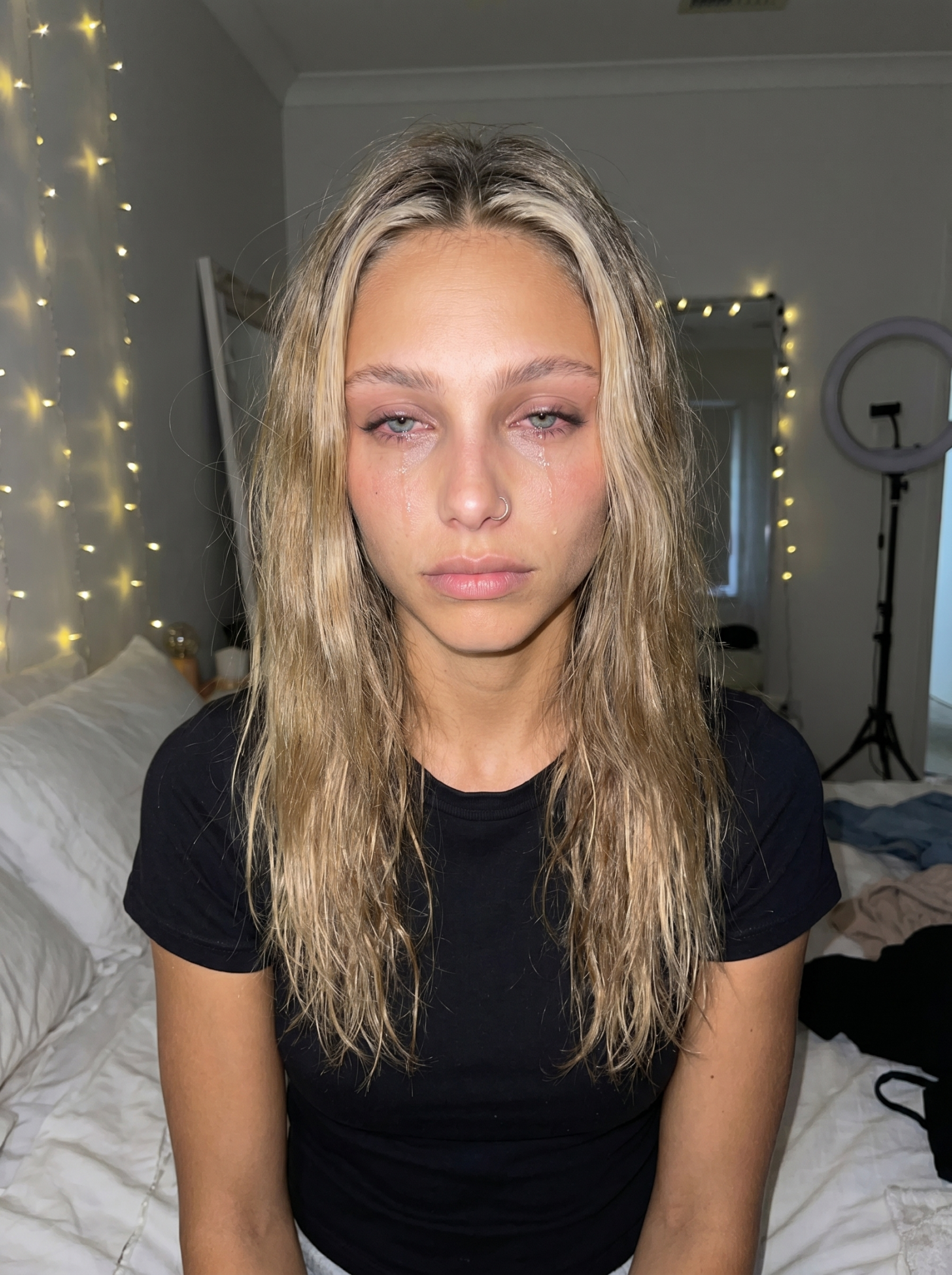 Raw Bedroom Flash Portrait
