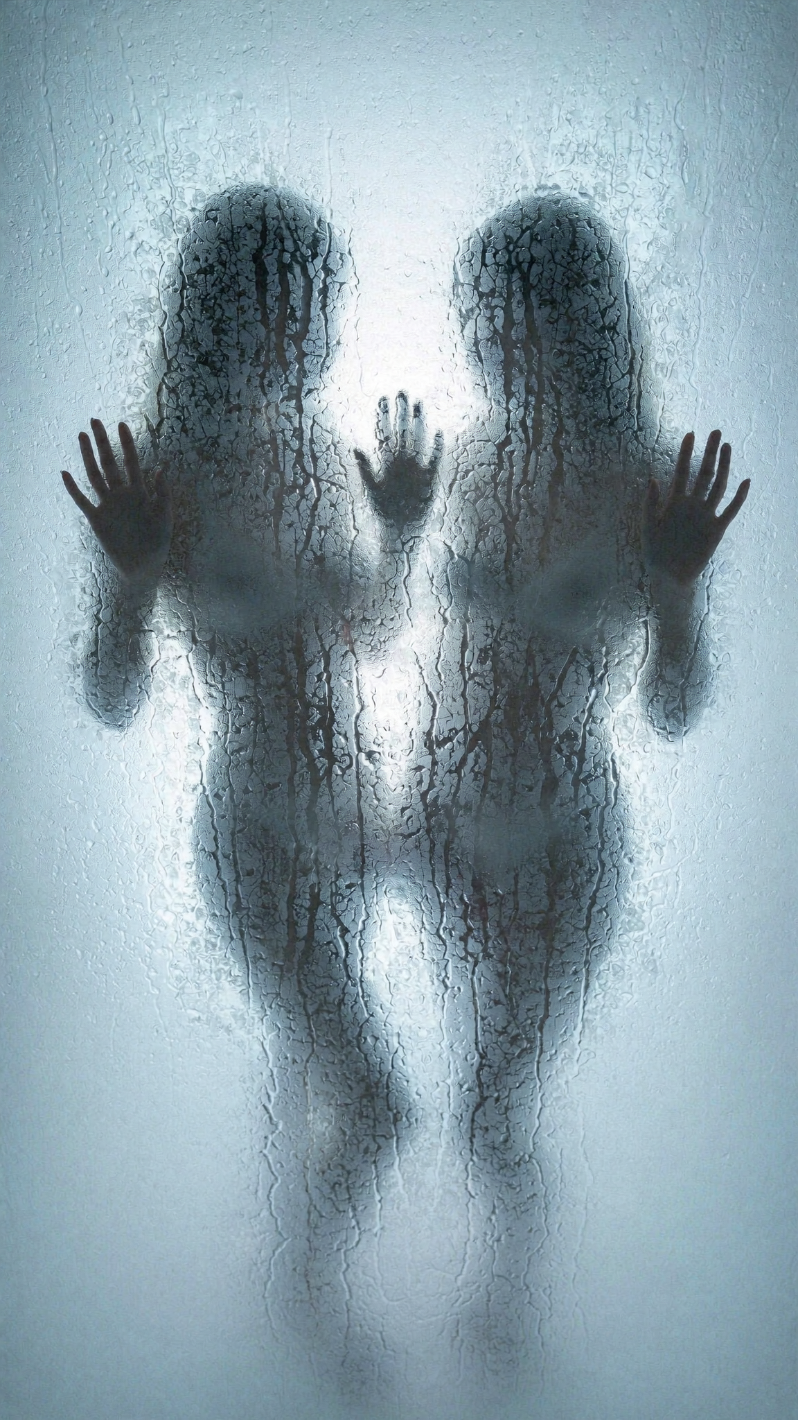 Shower Silhouette - 2 Women