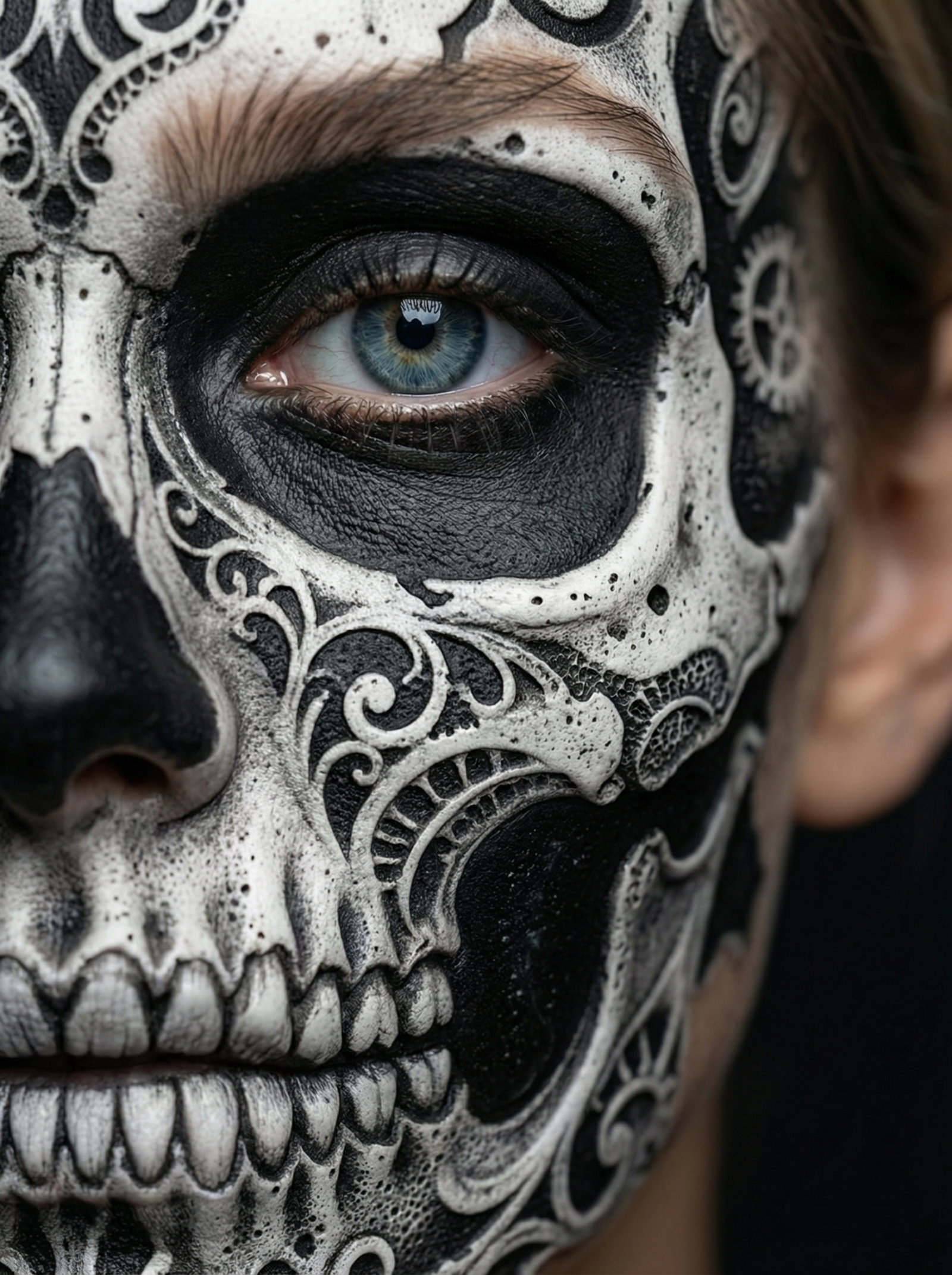 Skeleton makeup