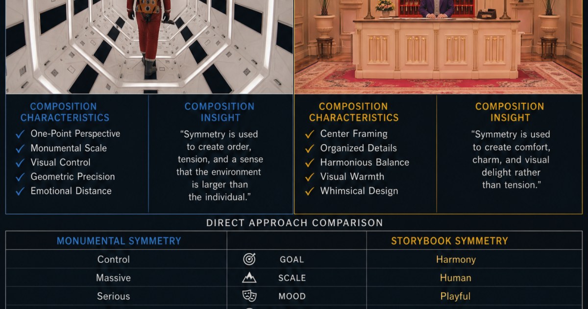 Symmetry in Cinema: Kubrick vs Anderson
