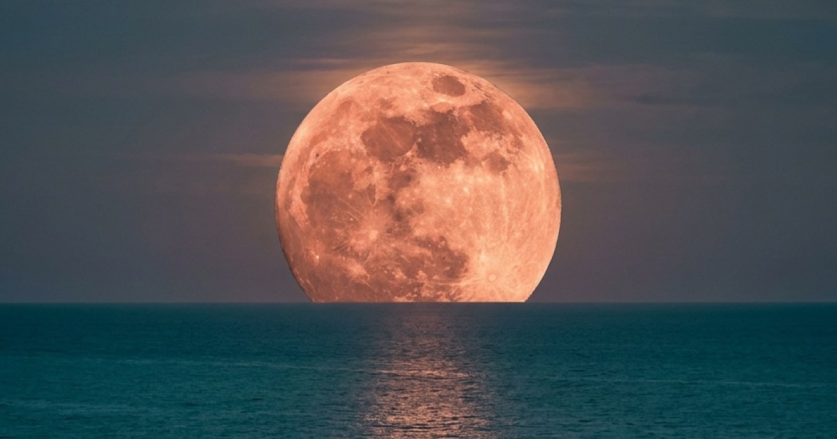 The Coral Moon-Color Study