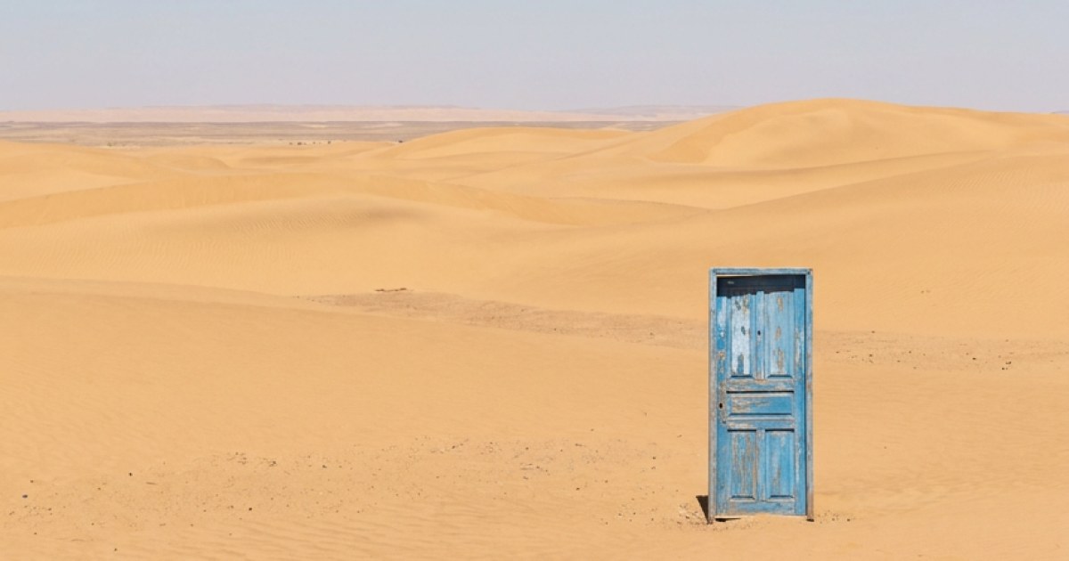 The Desert Door-Negative Space Study