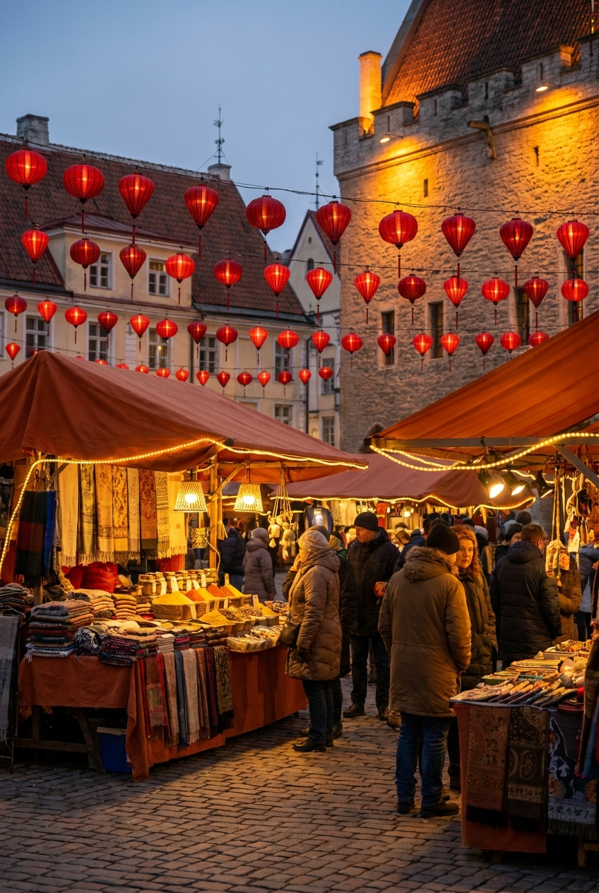The Ember Market analogous color study