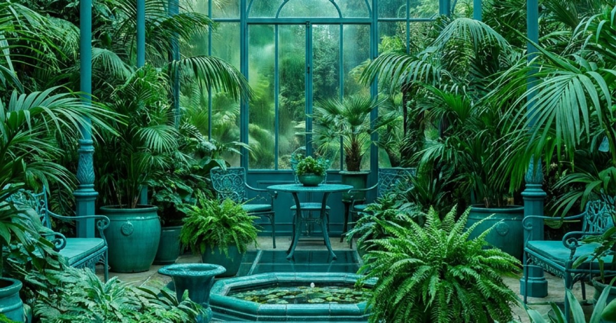 The Emerald Conservatory analogous color study