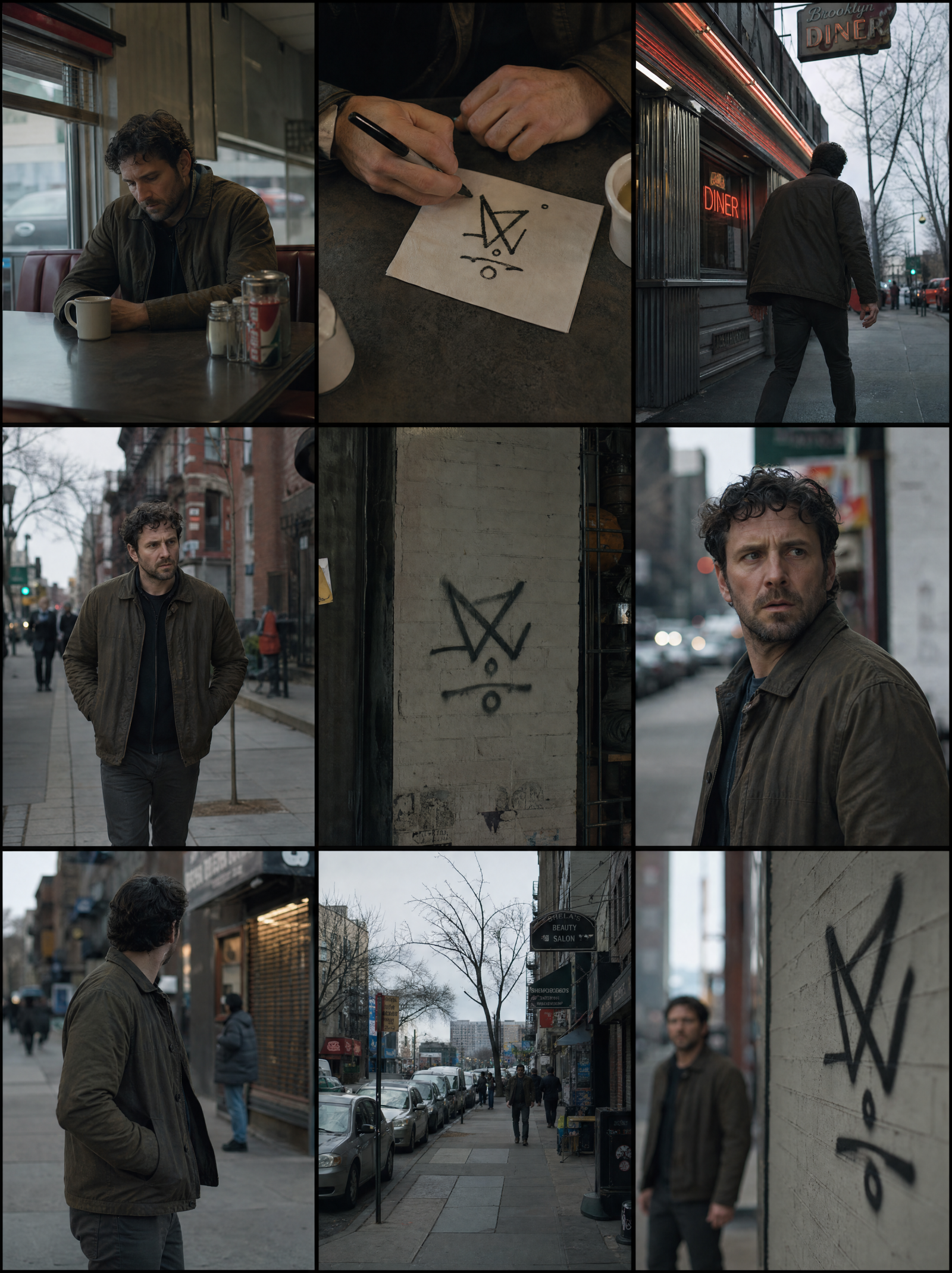 The Impossible Coincidence-Storyboard, cinematic storytelling, using Unspecified AI image prompt