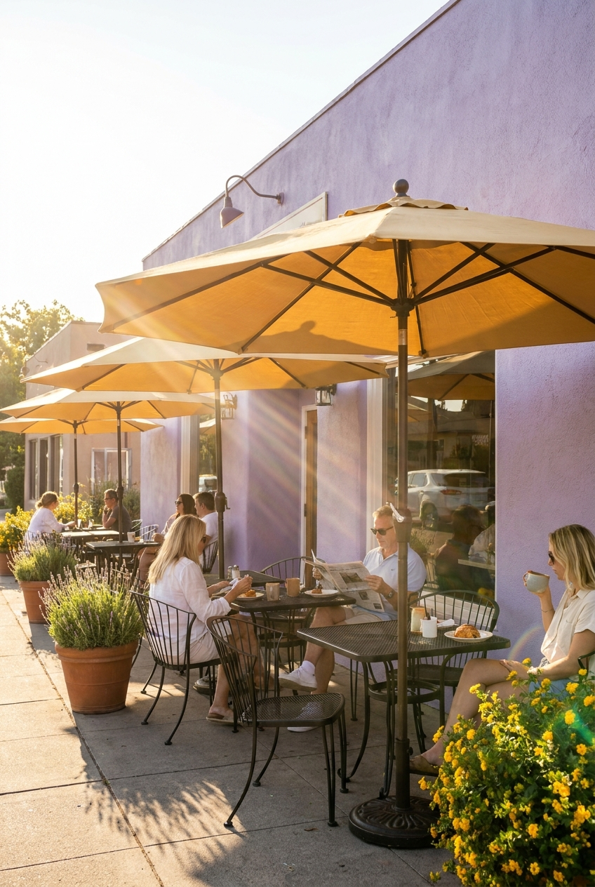 The Lavender Café-Color Study