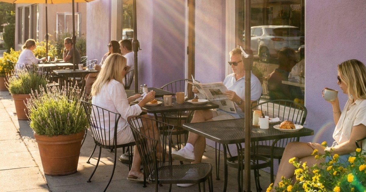 The Lavender Café-Color Study