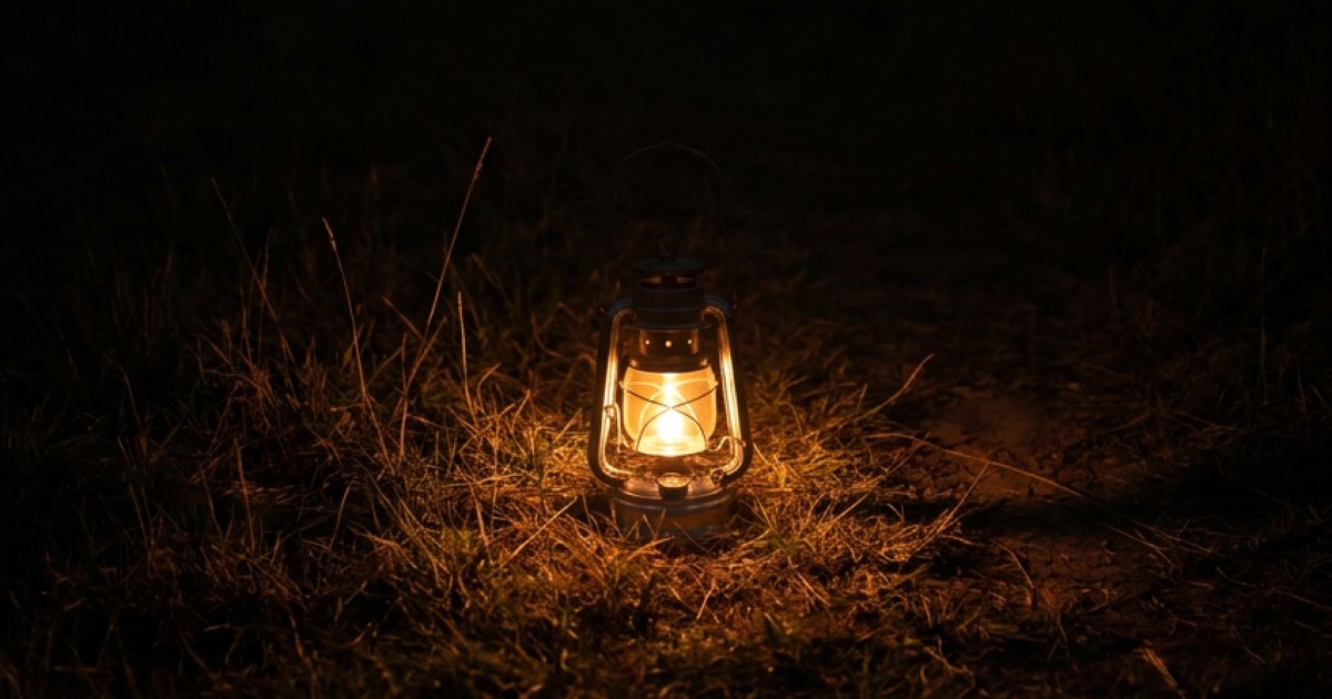 The Lone Lantern-Negative Space Study