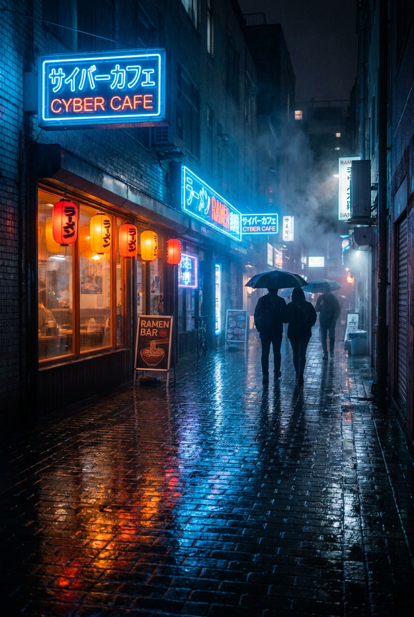 The Neon Alley-Color Study