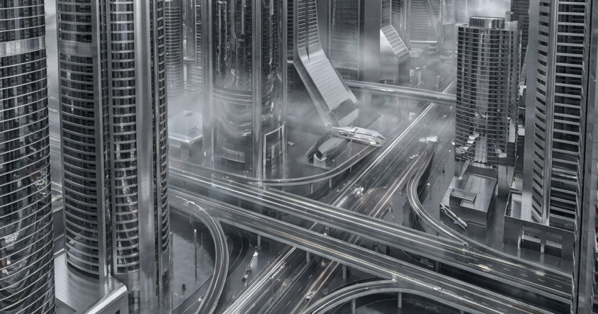 The Silver Metropolis Monochromatic-color study