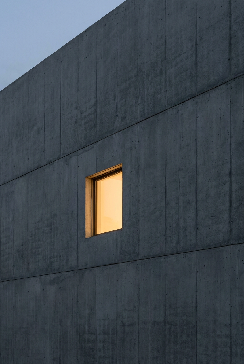 The Single Window-Negative Space Study, architecture, using Unspecified AI image prompt