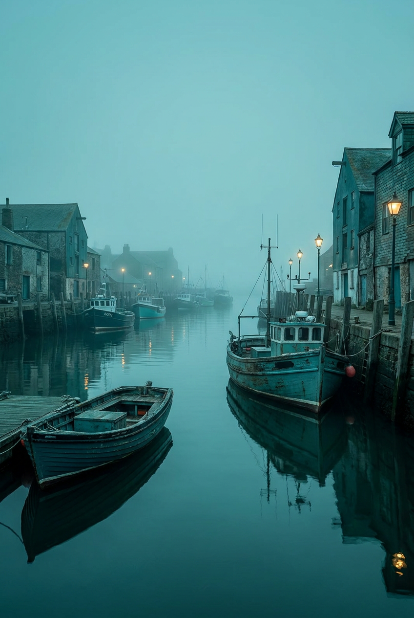 The Teal Harbor-Color Study, architecture, using Unspecified AI image prompt